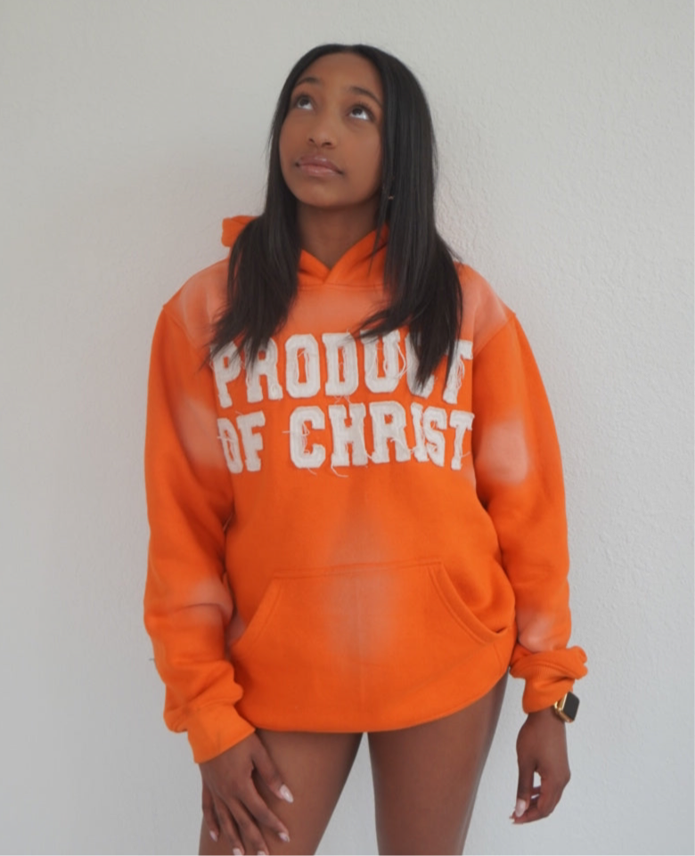Orange Christ Hoodie